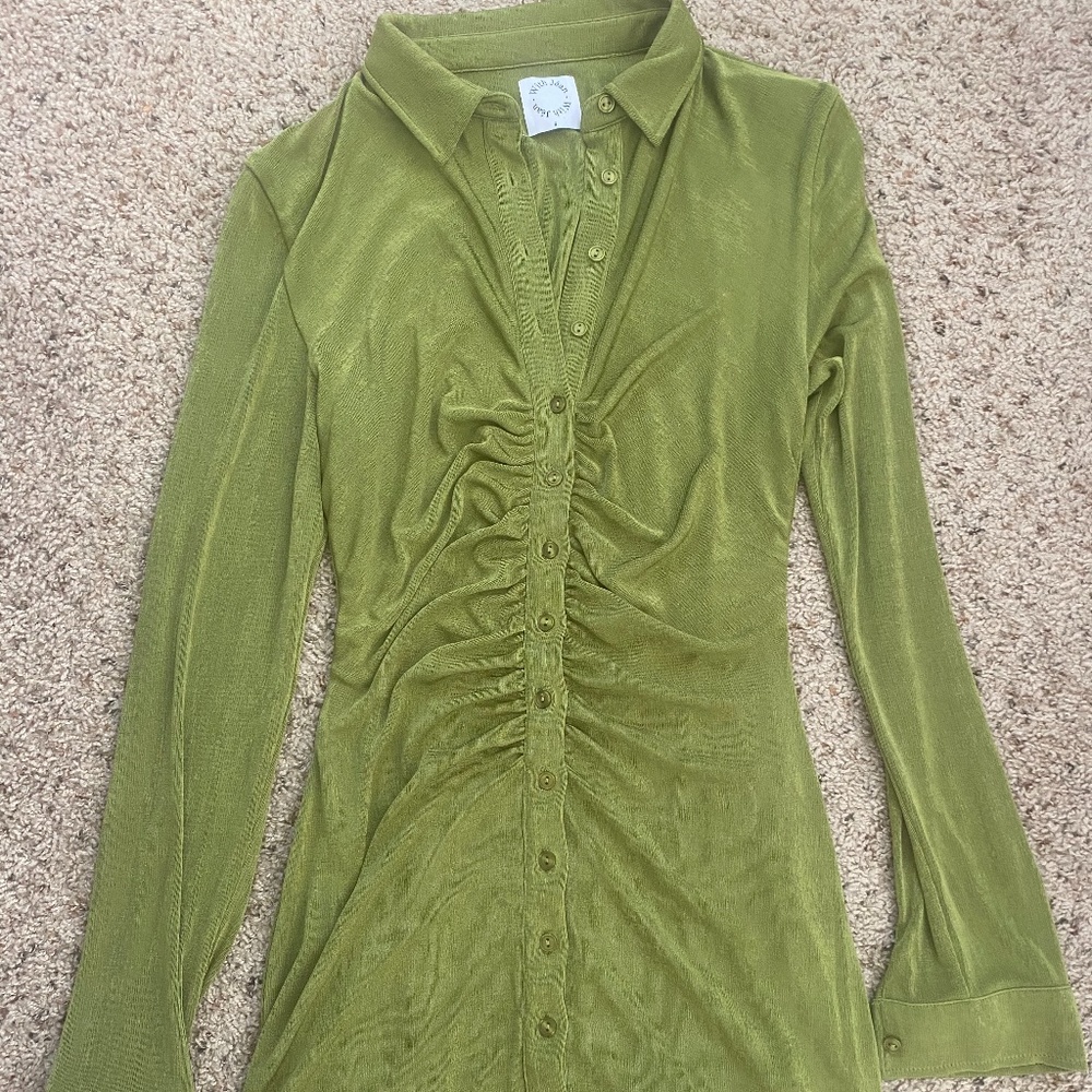 With Jean Andy Dress Forest Size Small